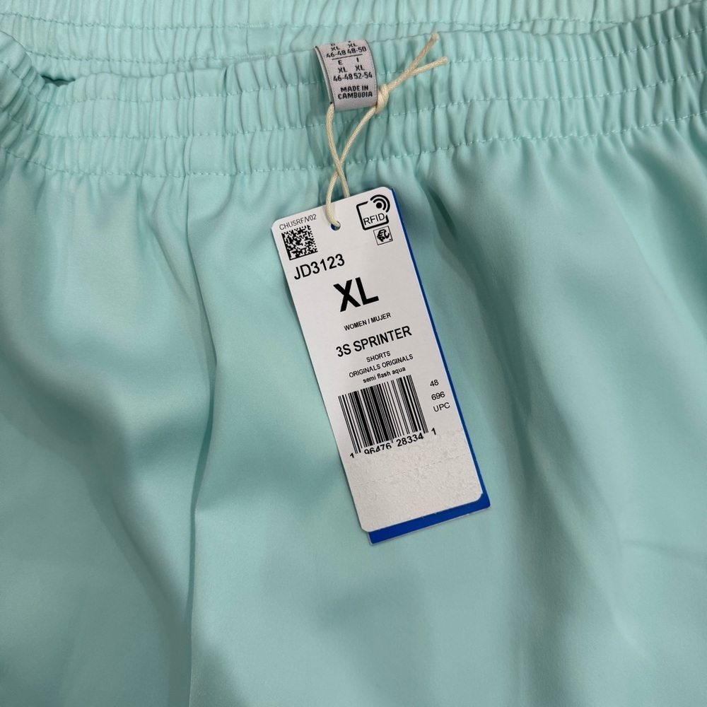 Adidas Originals Women’s Adicolor 3-Stripes Sprinter Shorts Sz XL NWT - Picture 3 of 6